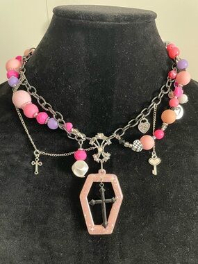 Pink Vampire Necklace